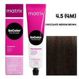 Matrix SoColor 4.5 4M (Chocolate Medium Brown)|90 ml|MRP 395