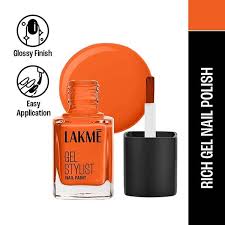 Lakme Absolute Gel Stylist Nail Color ï¿½ Pumpkin|12 ml|MRP 350