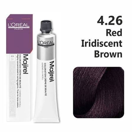 L'Oreal Professionnel Paris Majirel Hair Color 4.26(Red Iridiscent Brown)|49.5 gms|MRP 420