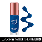 Lakme 9 to 5 Primer + Gloss Nail Color ï¿½ Blue Ocean|6 ml|MRP 260