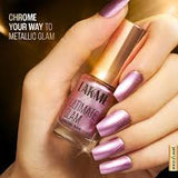 Lakme Ultimate Glam Chrome Metallic Finish Nail Paint ï¿½ CH10 Mint|6 ml|MRP 215