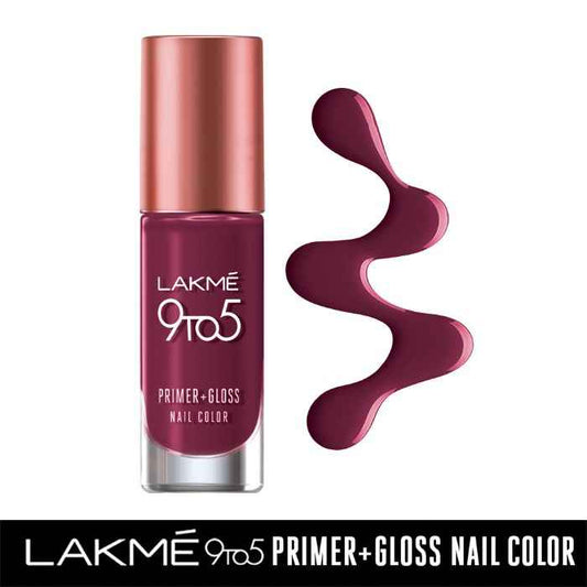 Lakm? 9to5 Primer + Gloss Nail Color - Desert Rose|6 ml|MRP 240