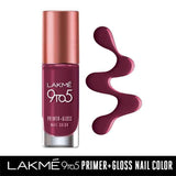 Lakm? 9to5 Primer + Gloss Nail Color - Desert Rose|6 ml|MRP 240