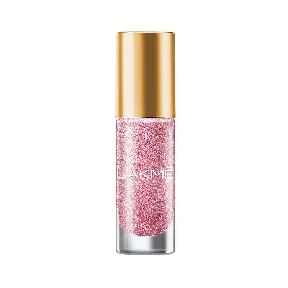 Lakme Glitterati Collection Nail Paint ï¿½ Blushing Pink|6 ml|MRP 225
