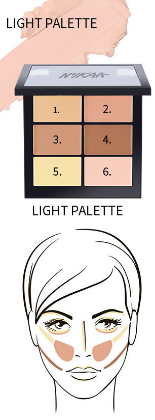 Nykaa SKINgenius Conceal and Correct Palette - Light|9 gms|MRP 1499