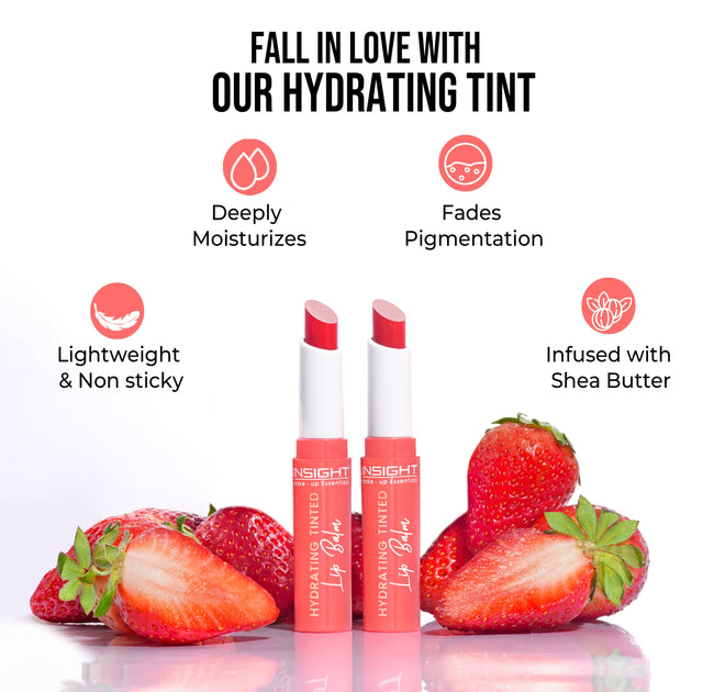 Insight Hydrating Tinted Lip Balm Strawberry Seed Oil|2.5 gms|MRP 175