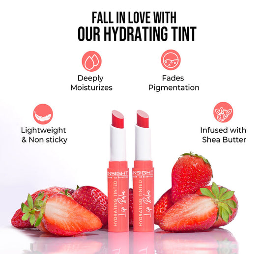 Insight Hydrating Tinted Lip Balm Strawberry Seed Oil|2.5 gms|MRP 175