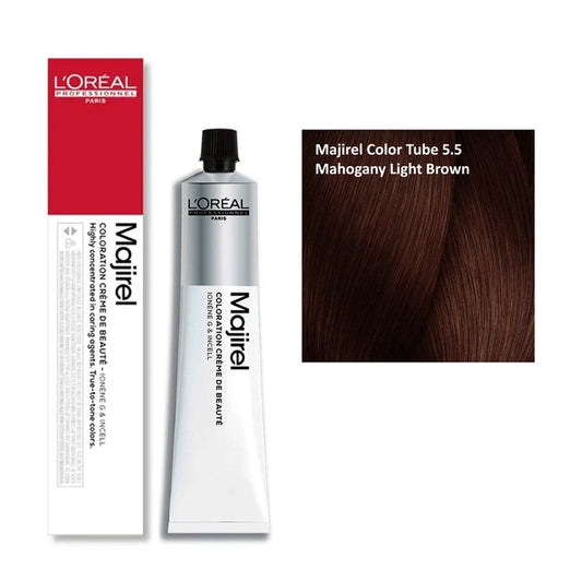 L'Oreal Professionnel Paris Majirel Hair Color 5.5(Mahogany Light Brown)|49.5 gms|MRP 420