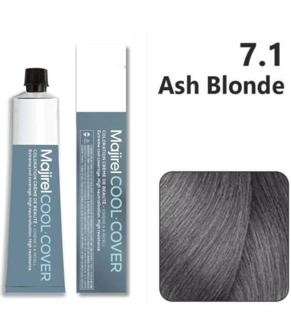 L'Oreal Professionnel Paris Majirel Hair Color 7.1(Ash Blonde)|49.5 gms|MRP 440