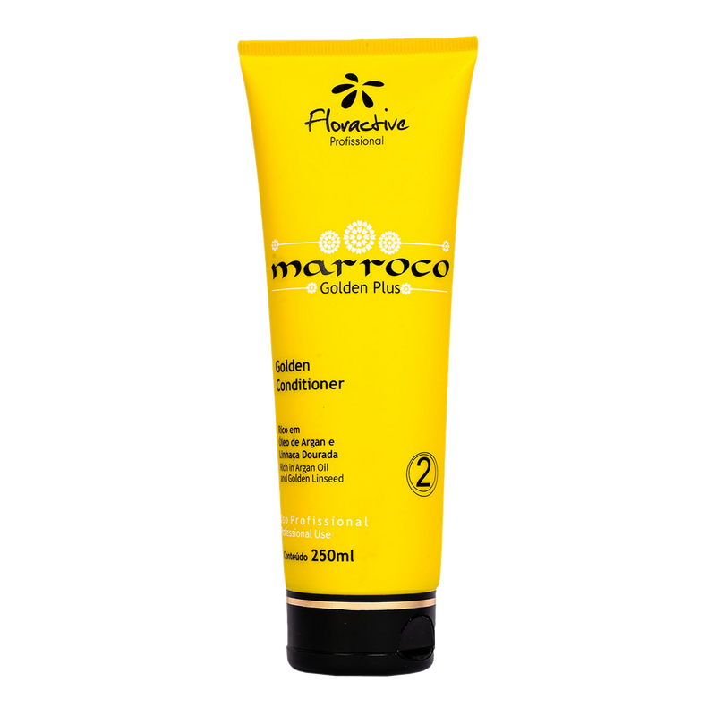 Floractive Marroco Golden Conditioner 250 ml | Moroccan Nourishing & Frizz Control Conditioner