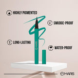 Mars City Stroke Charming Eyes Liquid Eyeliner Green|1 ml|MRP 179