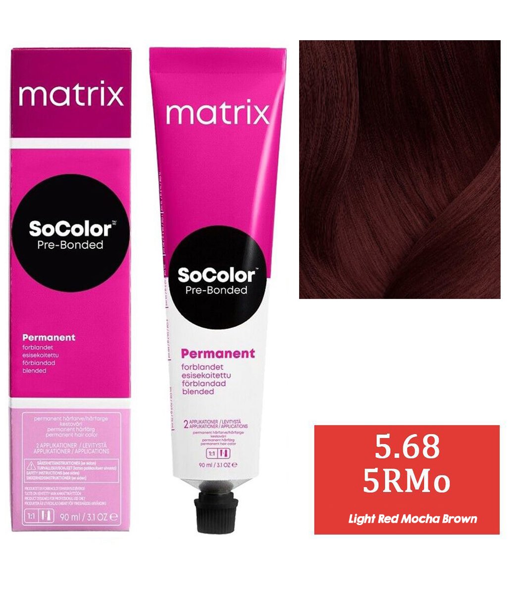 Matrix Wonder Color Ammonia Free 5.68 (Red Mocha Light Brown)|90 ml|MRP 415