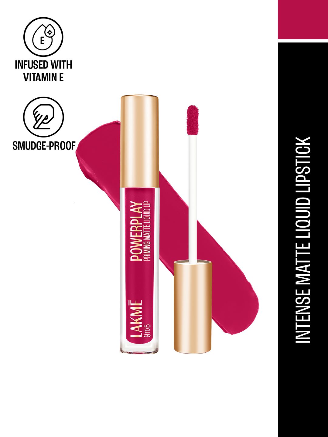 Lakme Powerplay Priming Matte Liquid Lipstick ï¿½ MO6 Hot Pink|4.2 ml|MRP 499