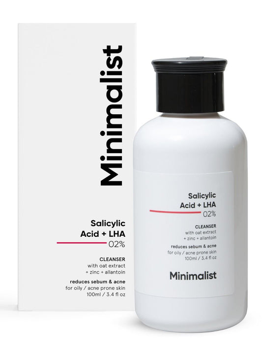 MINIMALIST- Salicylic Acid + LHA 2% Cleanser - 100 ml