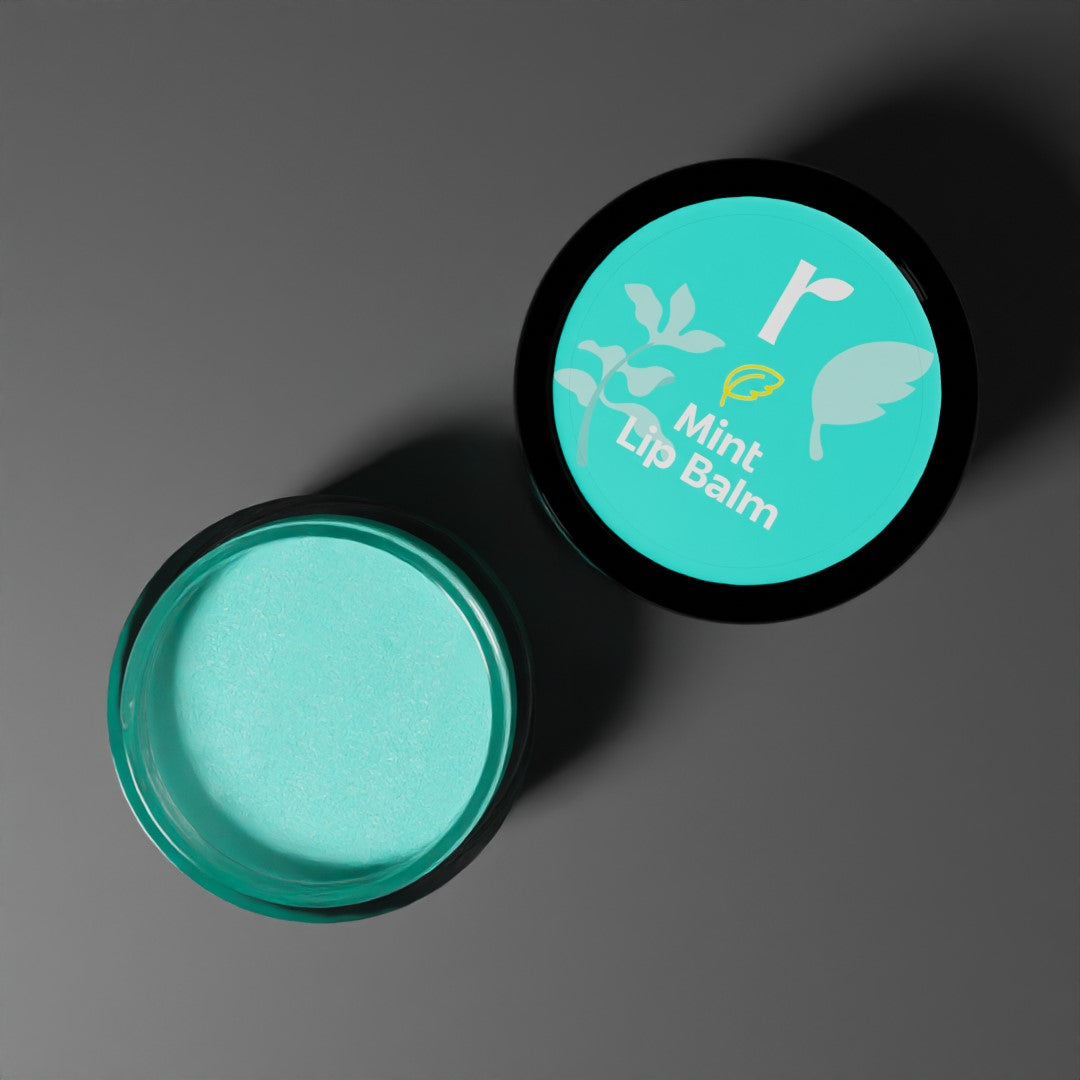 Rivona Naturals Mint Lip Balm, mint flavored lip balm, cooling lip care, hydrating natural lip balm, fresh lips