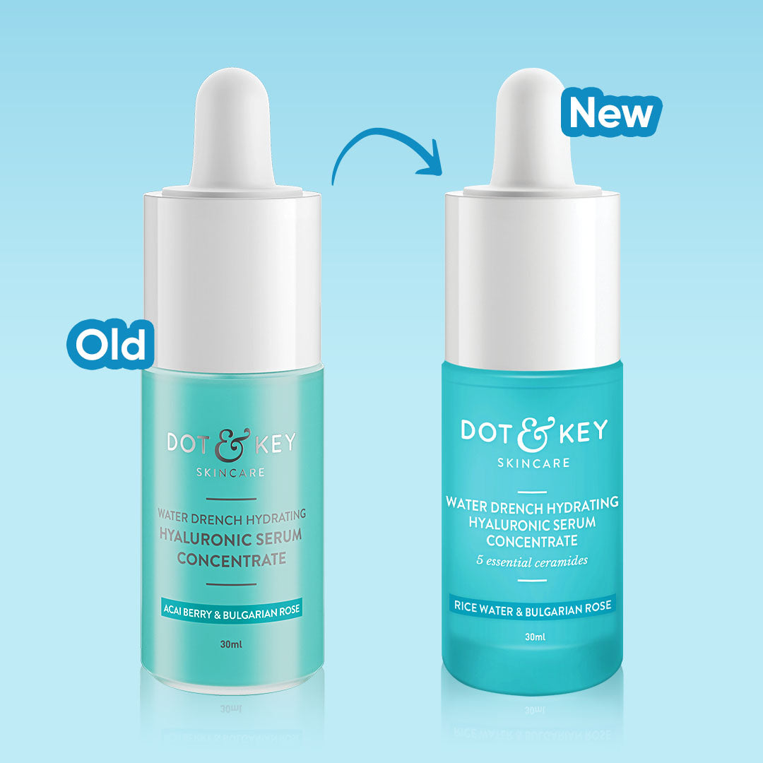 Dot & Key Hydrating Face Serum, hyaluronic acid hydration, barrier support skincare, intense moisture care, daily serum