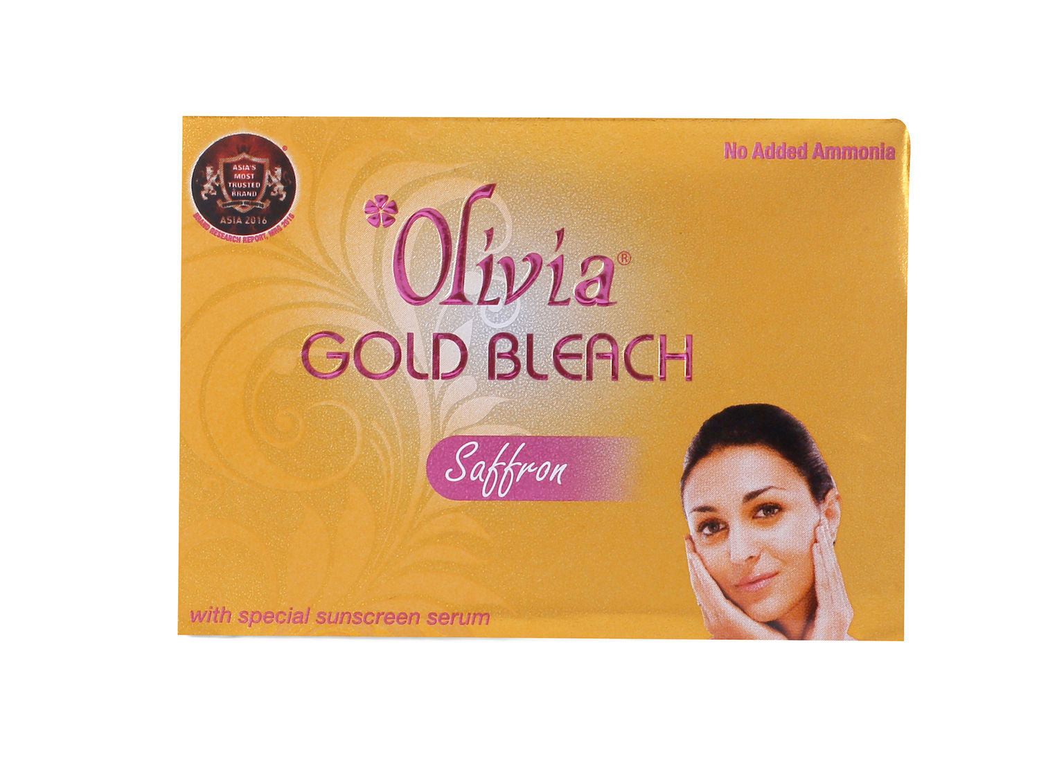 Olivia Gold Bleach, gold infused face bleach, radiant skin care, professional bleach