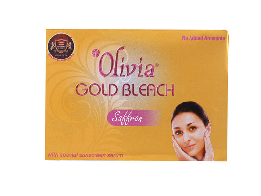 Olivia Gold Bleach, gold infused face bleach, radiant skin care, professional bleach