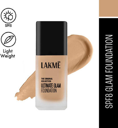 Lakme Ultimate Glam SPF 8 Fast Application Foundation  - Shade 02|25 ml|MRP 425
