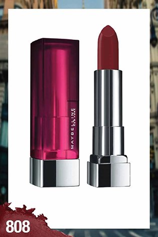 Maybelline New York Color Sensational Creamy Matte Lipstick � 808 Plum Perfection|3.9 gms|MRP 329