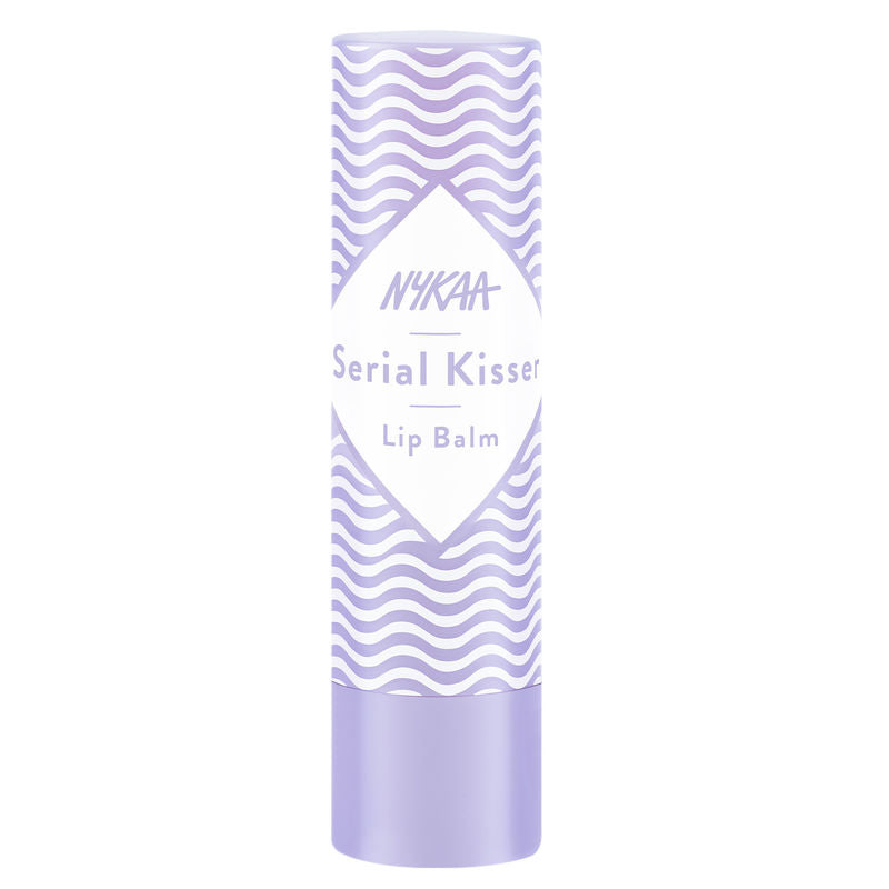 Nykaa Serial Kisser Moisturising Lip Balm With Shea Butter & Vitamin E - Grape|4.5 gms|MRP 149