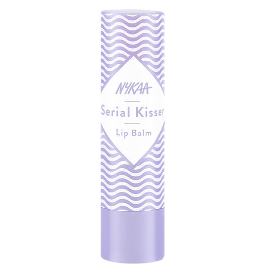 Nykaa Serial Kisser Moisturising Lip Balm With Shea Butter & Vitamin E - Grape|4.5 gms|MRP 149