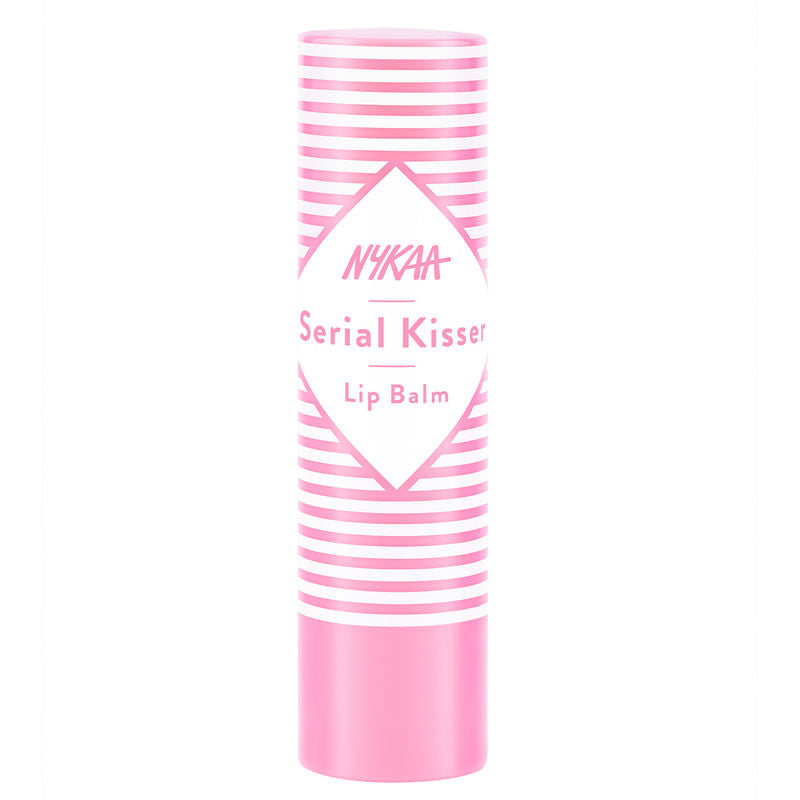 Nykaa Serial Kisser Moisturising Lip Balm With Shea Butter & Vitamin E - Strawberry|4.5 gms|MRP 149