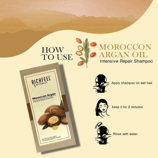 Richfeel Moroccan Argan Shampoo|80 ml|MRP 185