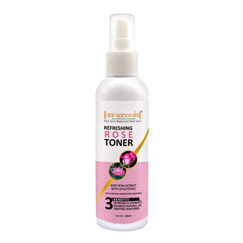 Aaryanveda Rose Toner Spray For Face With Rose Extract|100 ml|MRP 100