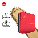 Faces Canada 3In1 All Day Hydra Matte Compact Powder - Sand 04|9 gms|MRP 549