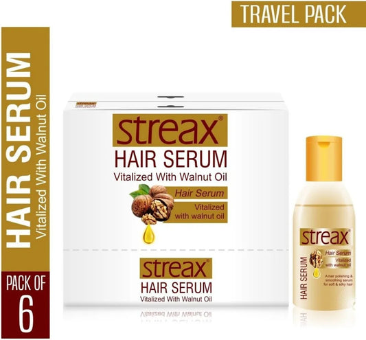 Streax Hair Serum Vitalized With Walnut Oil|25 ml|MRP 65