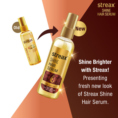 Streax Hair Serum Vitalised With Walnut Oil |45 ml|MRP 130
