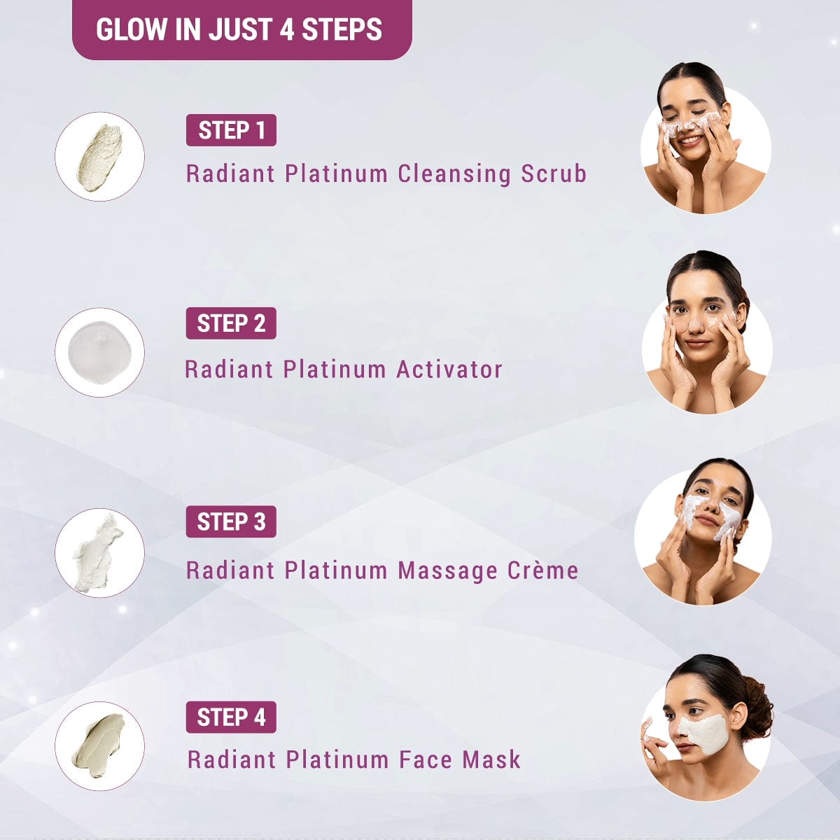 Lotus Herbals Radiant Platinum Cellular Anti-Ageing Facial Kit, facial kit, salon-grade