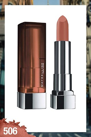 Maybelline New York Color Sensational Creamy Matte Lipstick � 506 Toasted Brown|3.9 gms|MRP 329