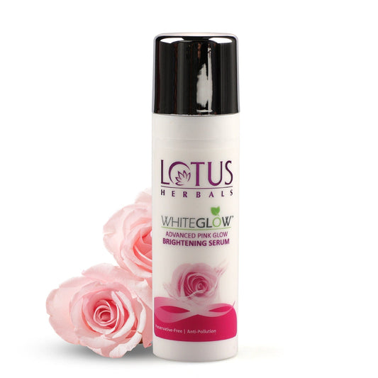 Lotus Herbals WhiteGlow Advanced Pink Glow Brightening Serum, face serum, lightweight texture