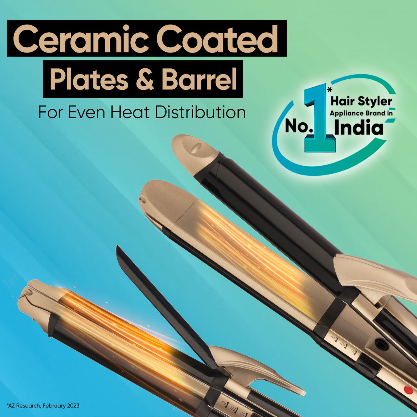 Vega 3-in-1 Hair Styler for straightening curling and crimping