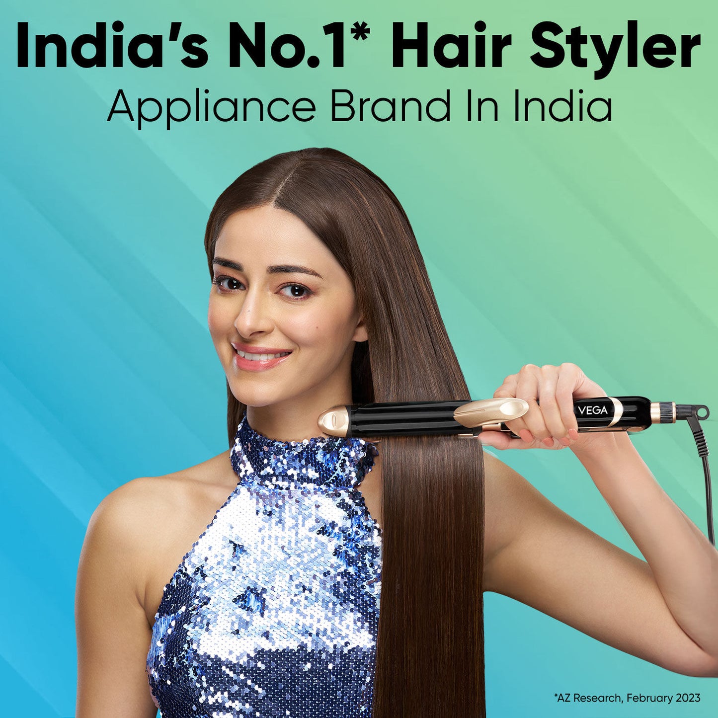 Vega 3-in-1 Hair Styler for straightening curling and crimping