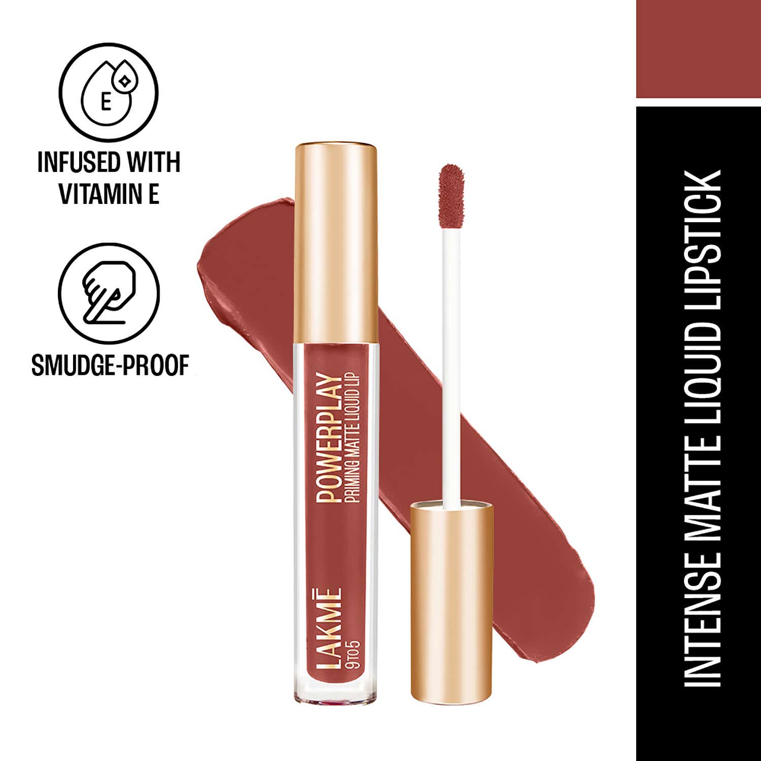Lakme Powerplay Priming Matte Liquid Lipstick ï¿½ MR3 Vivid Crimson|4.2 ml|MRP 499